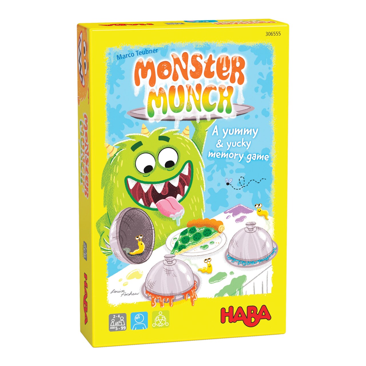 HABA Monster Munch Memory Game - for 5 Year Olds & Up, Family Kids Board Game Night, Memory Skills Toys, Made in Germany
